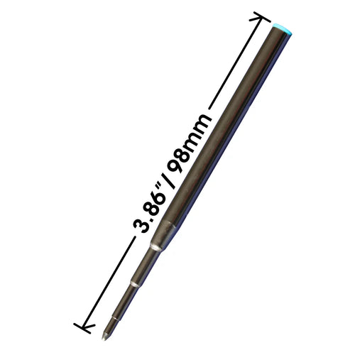 '- / 3.875 mm 128214 Ballpoint Montblanc Replacement 98 for 24 in Pen - Blue Jaymo - Long Measures Refill