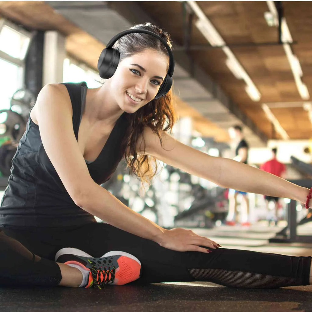 A32 12 SE/Poco & - 200H Bluetooth for HD UrbanX M6 Pad Travel Headphones 20H Mic Note Wireless Sound 5G/Redmi Over-Ear Pro Workout - -Black with Xiaomi Poco 5G, Standby, C65/Redmi Playtime, 12R