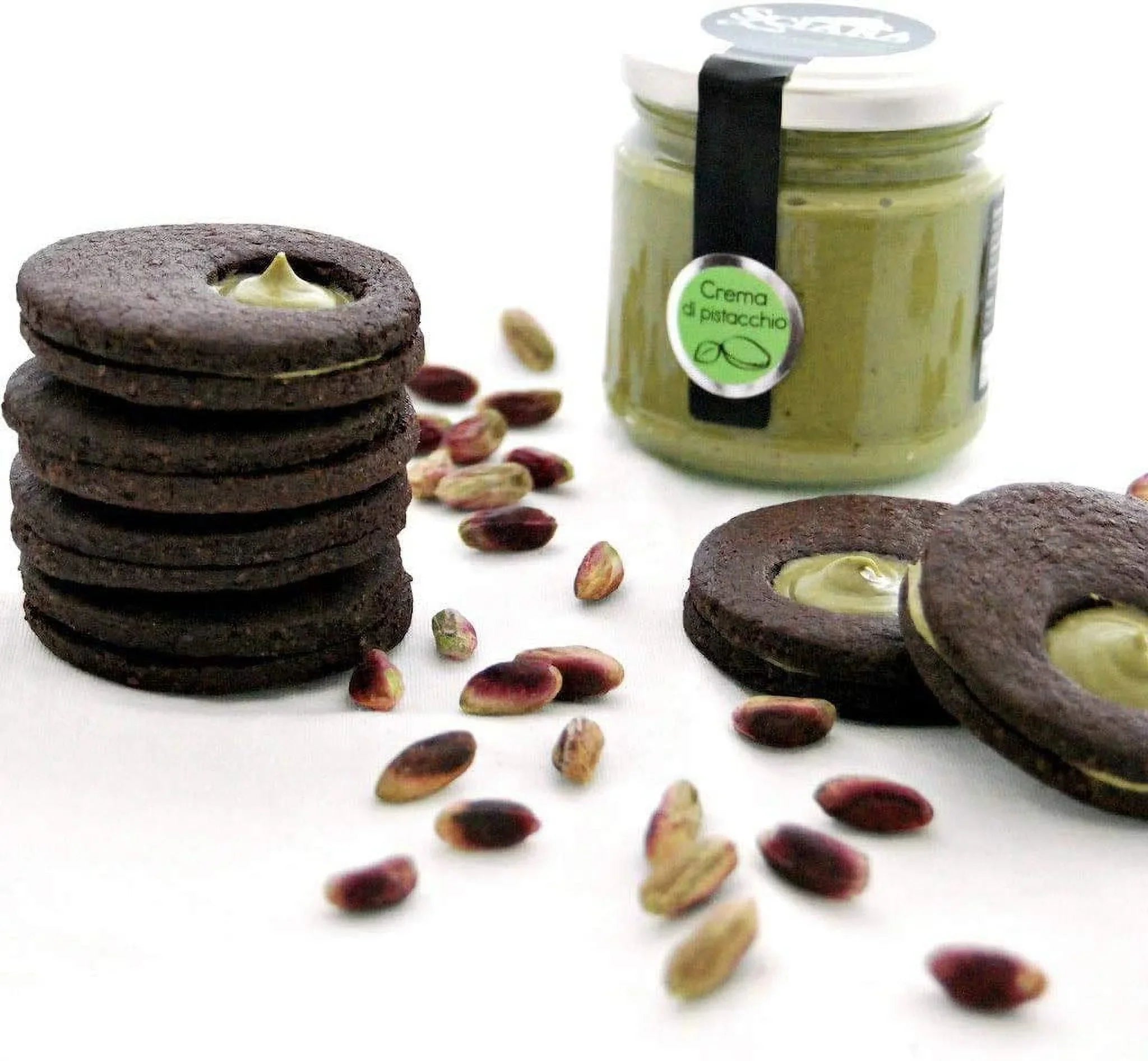 190G Of (6.7 Jar Pistachio (Pack 3) Glass From Italian Cream Bronte Spreadable Oz) Pistachio