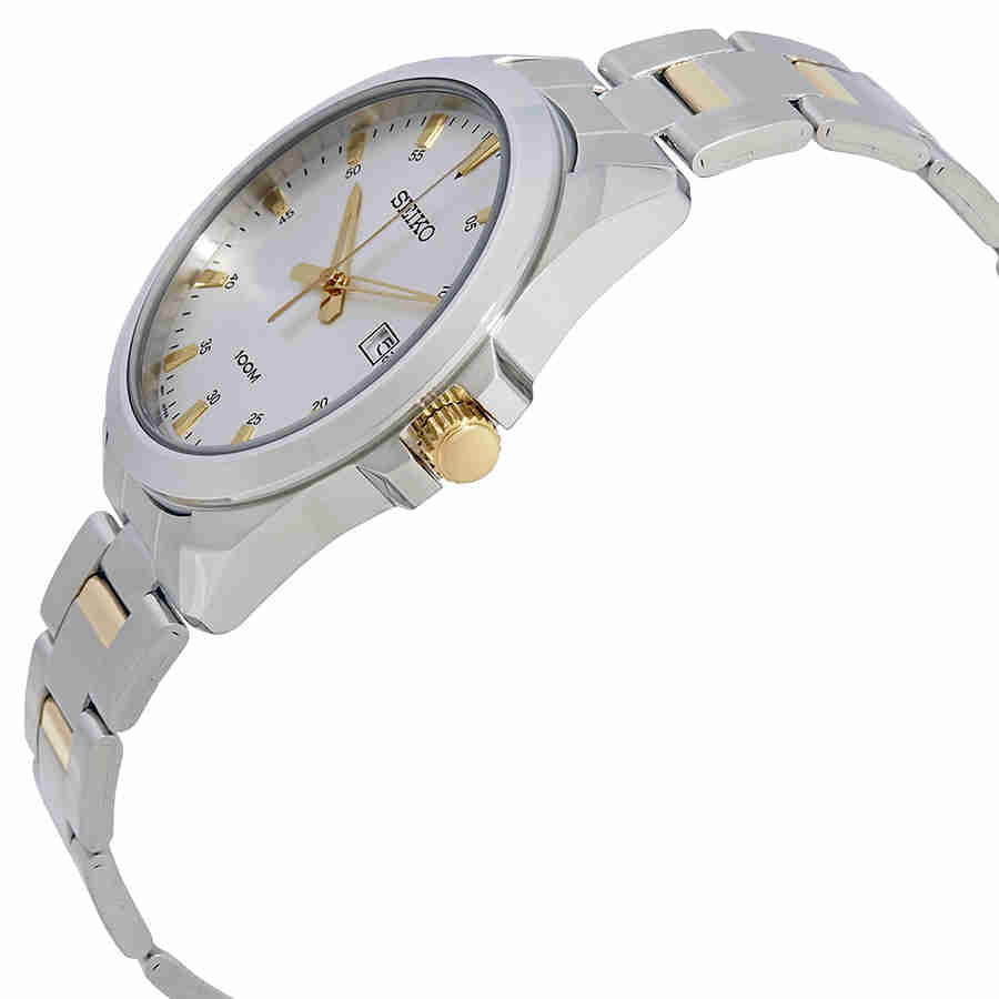 Dial Silver Date Seiko Men's Stainless Steel with Watch