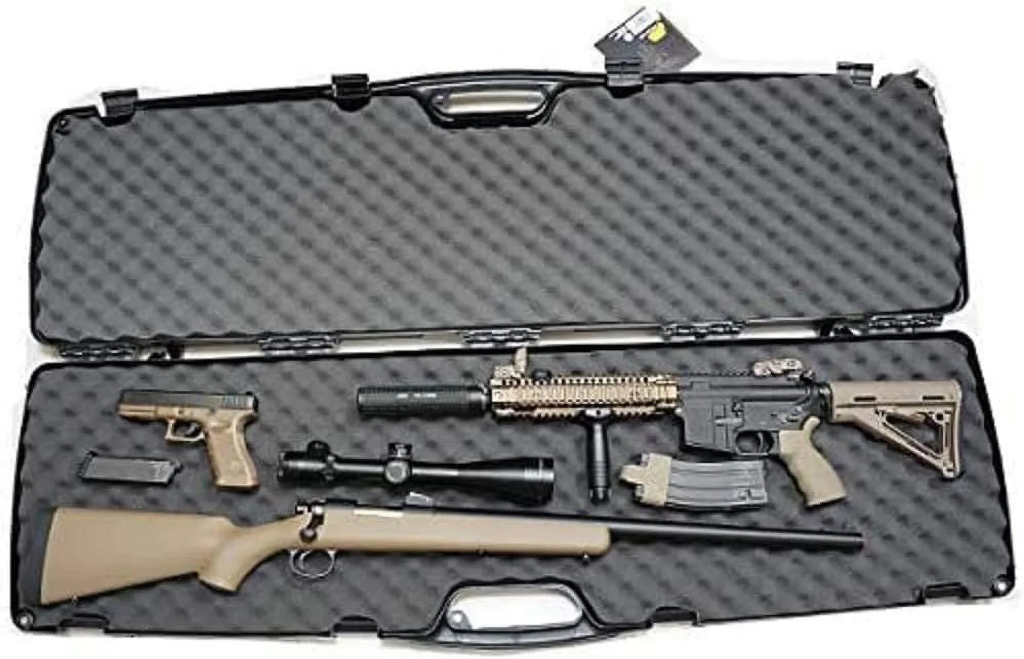 Rifle/Shotgun Double Scoped SE Case, Black Plano