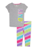 Leggings 4-6x and Sleeve Short Set, Sizes Active Girls RBX Tee 2-Piece