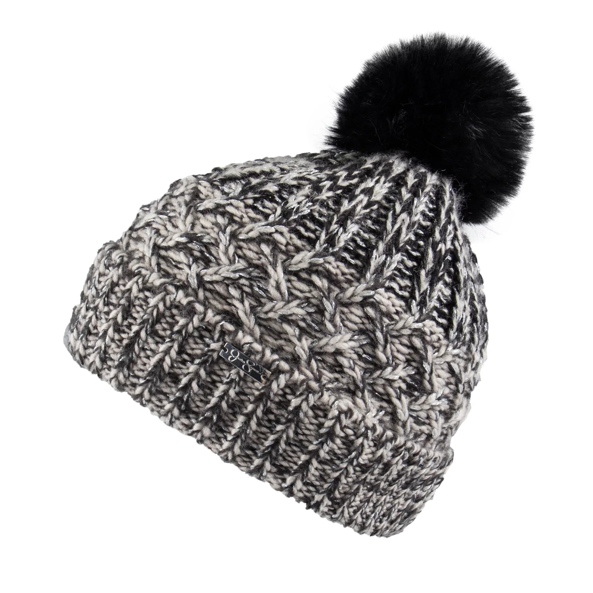 Hat Jessica Yarn Knit Simpson Beanie Women's