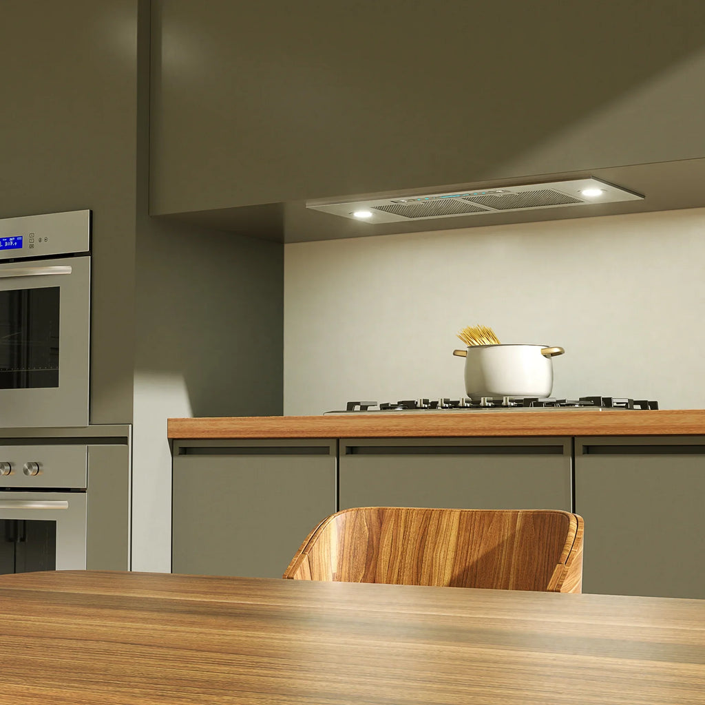 Control (Kit Included), Speed 900 (36 Kitchen Hoods Vent Panel, Insert Inch) Gesture Range Stainless Convertible HisoHu Ductless 4 Sensing&Touch CFM Ducted Inch, Steel with 36