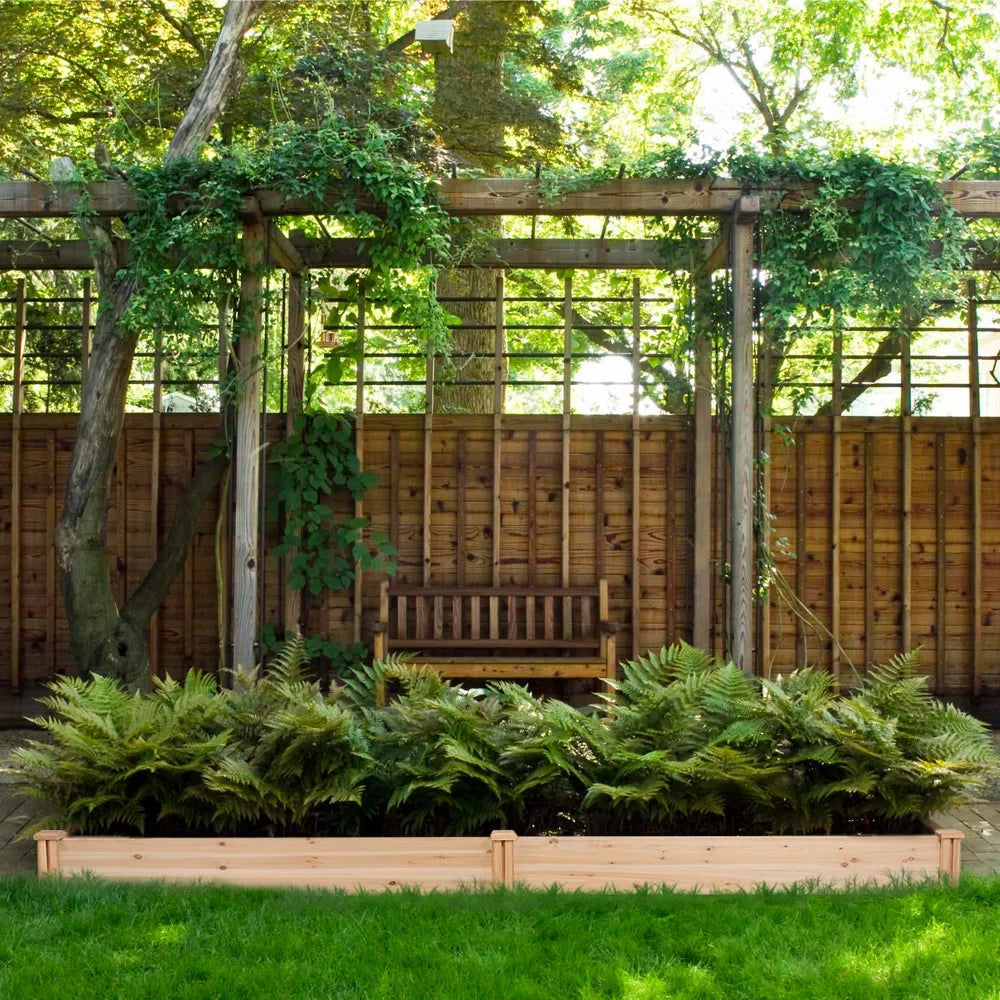 Patio Wooden Planter Box Raised Greenhouse Alden Garden Design Yard for Bed