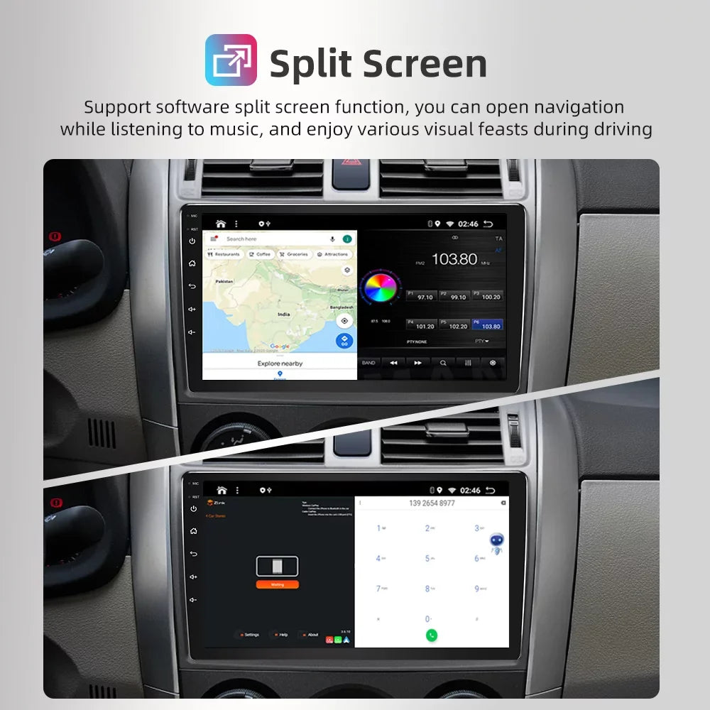 JMANCE Mazda & Car inch Stereo 2010-2013 Compatible 3 Auto CarPlay 9 Receiver, Android with Radio with camera backup Car