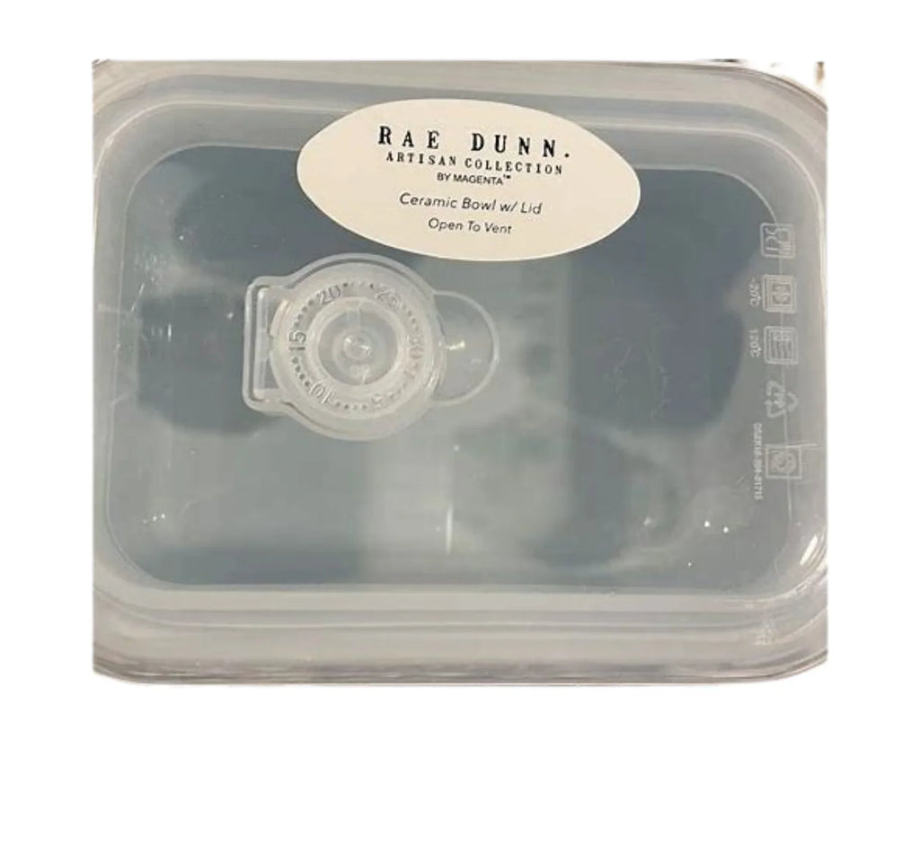 Rae Letters Black Kitchen Ceramic Dunn TREATS Vent Lid EASTER Rectangle Easter LL Leftovers and Bowl Blue with