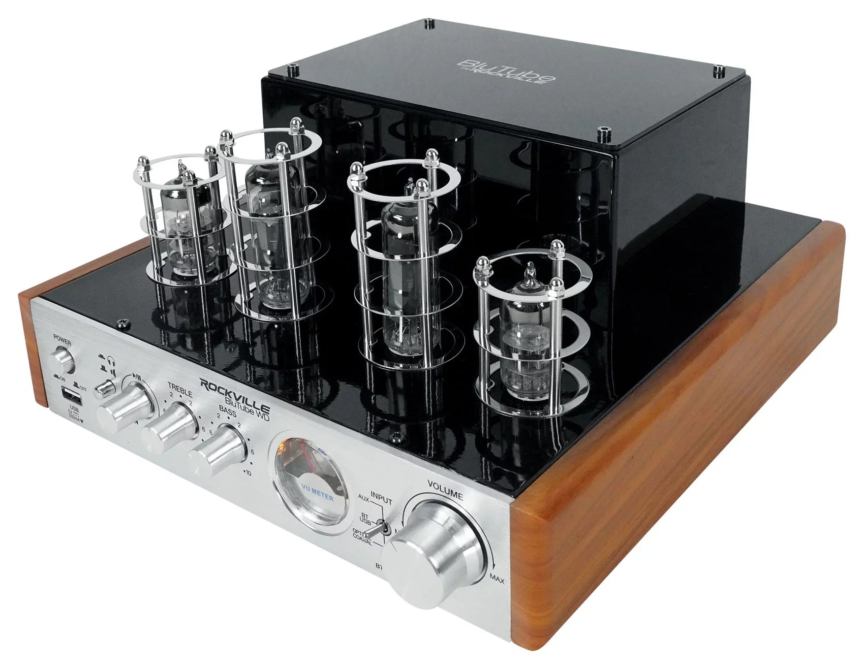 Receiver Bluetooth Tower Speakers BluTube (2) Amplifier/Home Rockville + WD Tube