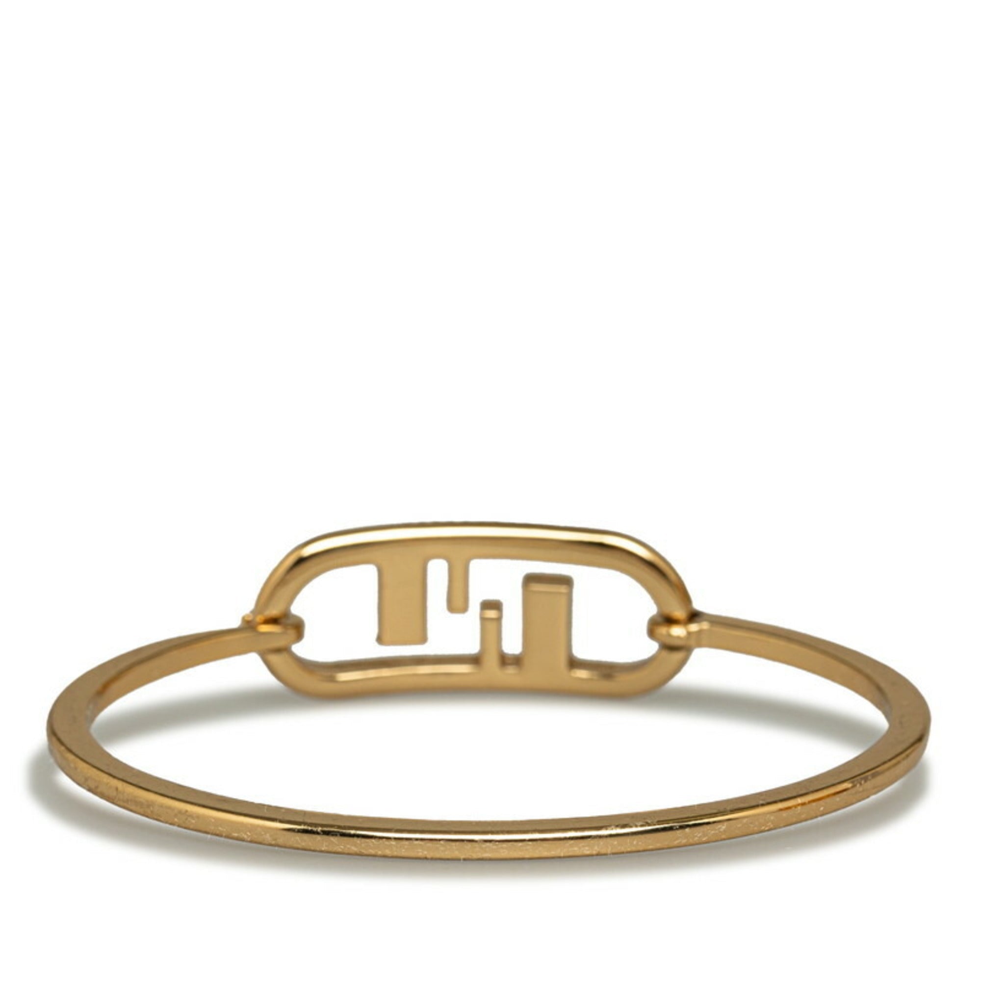 Fendi (Fair) Pre-Owned Rhinestone Gold Rhinestone Bangle