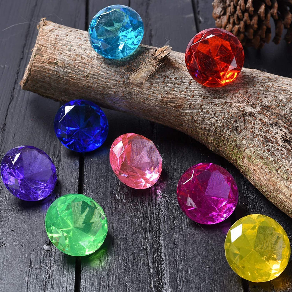 with 6 Box Toy Swimming Underwater Pool Diving (golden) Summer Treasure Treasures Big Gift Dive Toys Use Pirate for Colorful Gem Set Throw Diamonds Sets