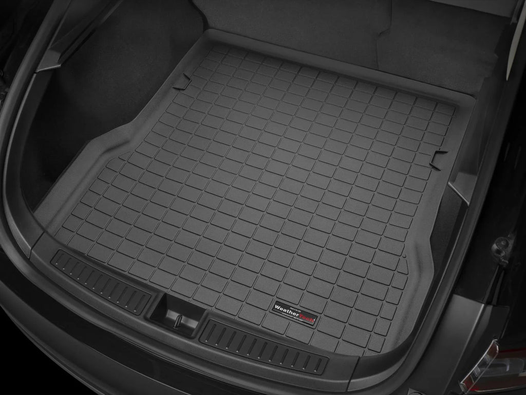 Bumper With Protector, compatible Cargo Black Bumper Protector Row - 2010-2024 with Seating 2nd WeatherTech Liner with 4Runner Trunk Behind