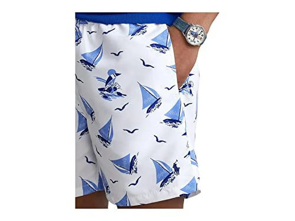 Polo Mens Sailboat Beachwear Printed Lauren Swim Ralph Trunks