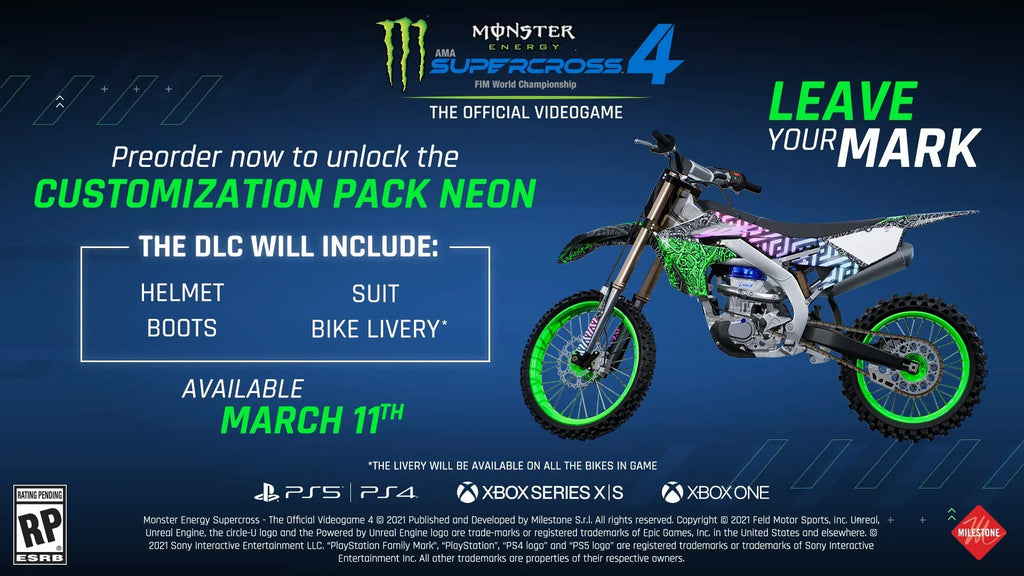 4, PlayStation Energy THQ-Nordic, 5 Monster Supercross
