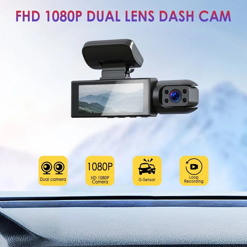 Dual Safety Cam Road Dash Ensure Lens Recording G·PEH Front Inside - with Your and
