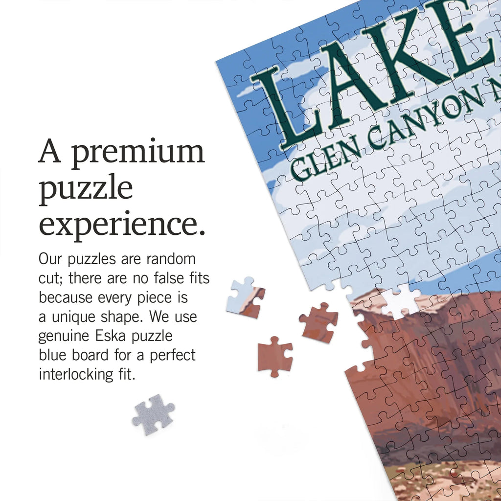 Lantern Lake 1000 Canyon Press Piece Forgotten Powell, Jigsaw Puzzle,