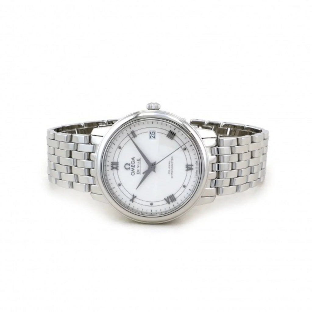 Watch Co-Axial Silver OMEGA Dial (Good) Chronometer Ville Women's Omega 424.10.37.20.04.001 De Pre-Owned
