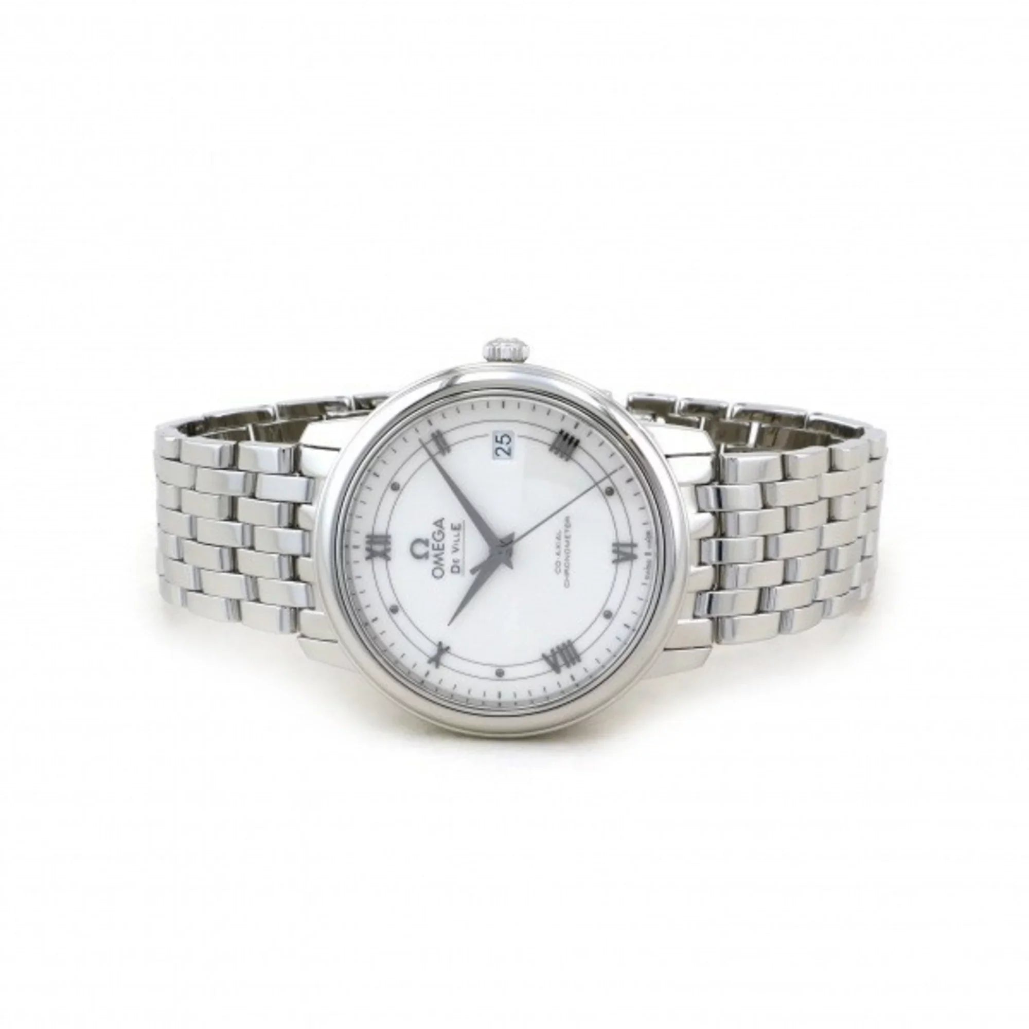 Watch Co-Axial Silver OMEGA Dial (Good) Chronometer Ville Women's Omega 424.10.37.20.04.001 De Pre-Owned