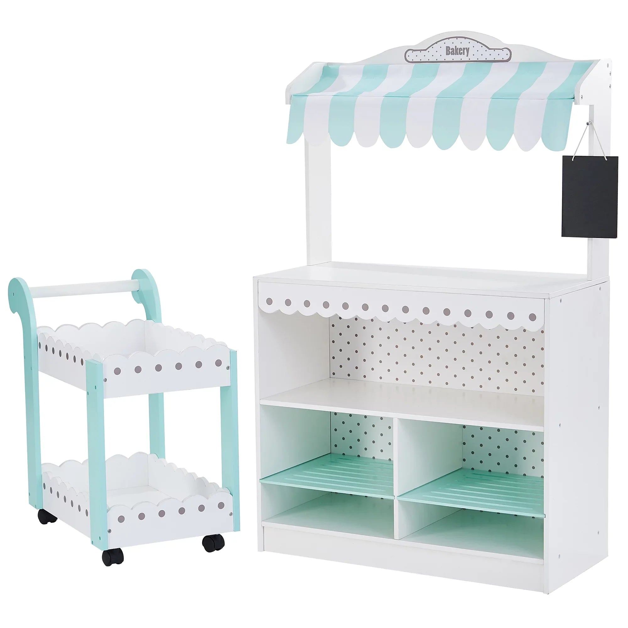 Play Teamson Set My Bakery Wooden and Kids Cart Shop Dream Pastry