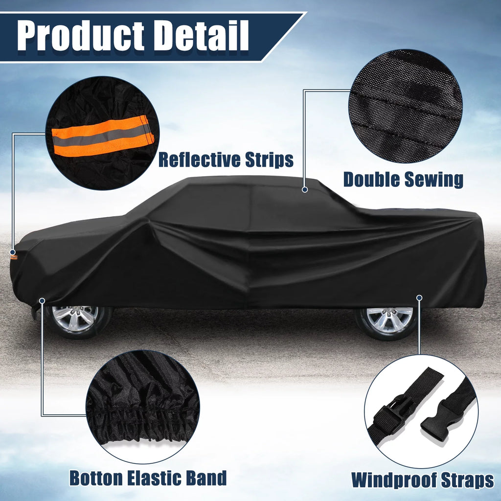 Truck Cover Tacoma Pickup Cab 4-Door 05-2021 Extended Crew for Black Cab