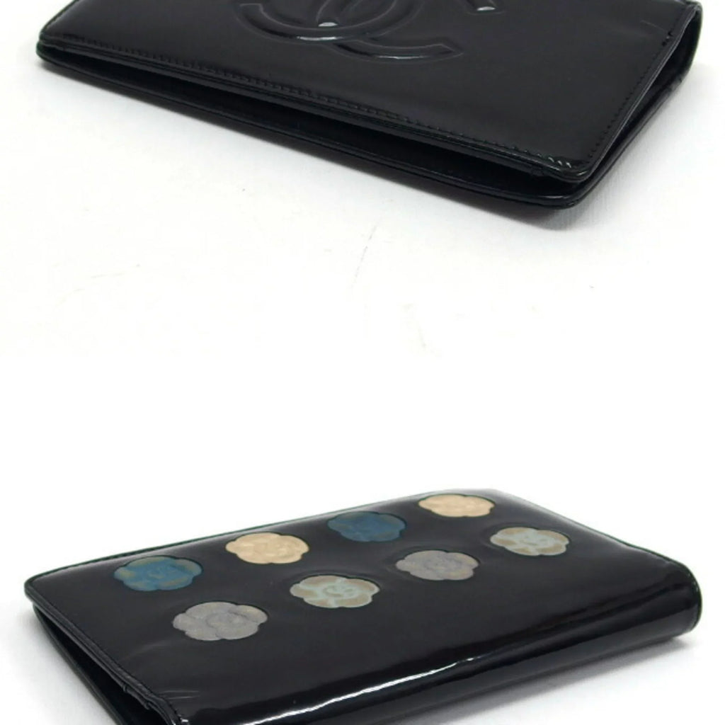 palette camellia makeup (Fair) blue wallet long Pre-Owned bi-fold