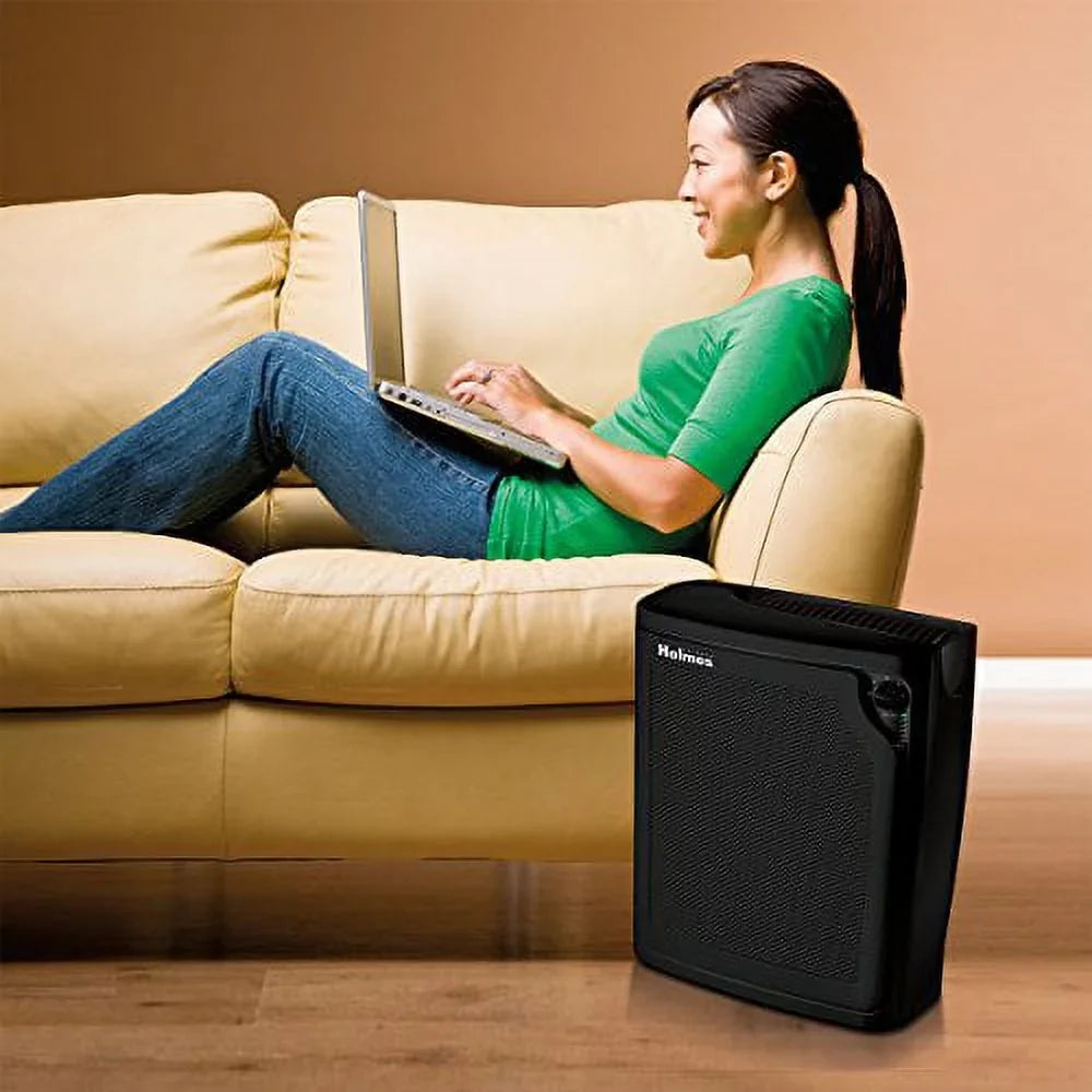 Black 4-Speed Air True kzdkc Large Holmes Room Purifier, HEPA Medium,