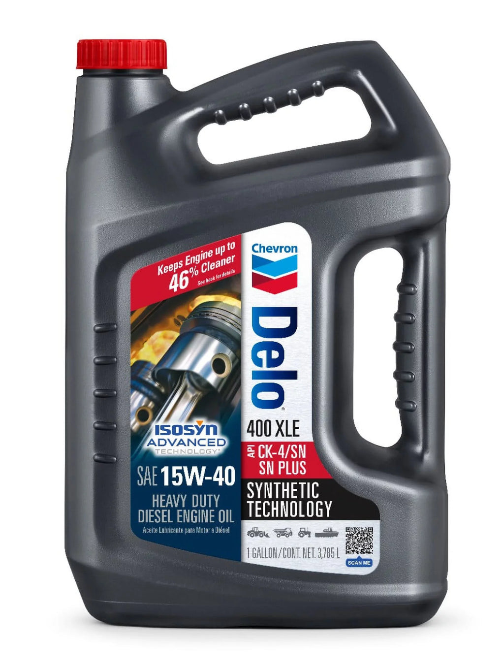 Chevron Motor Diesel Delo Duty Oil, Heavy Synthetic 2.5 400 15W-40 XLE Gallons Blend