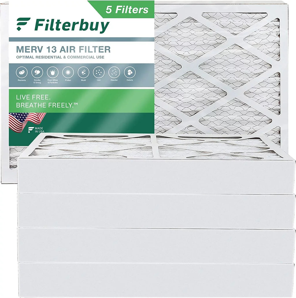 HVAC Filters Air Filterbuy 16x25x4 AC MERV Furnace (5-Pack) Pleated 13