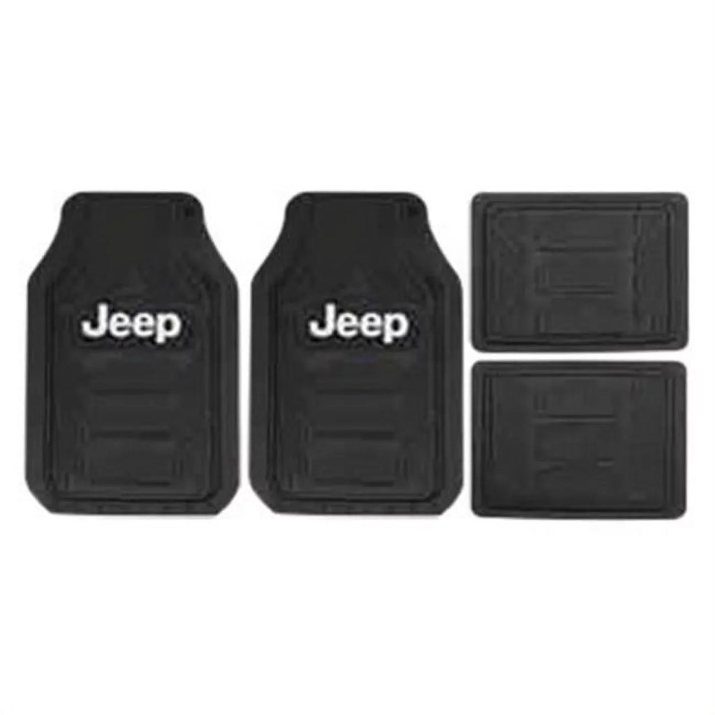 Floor Black Rubber P23-001668R01 Mat, Jeep Plasticolor
