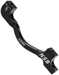 Billet to Rotor, North Brake Adaptor Black Post Mount 160mm Shore +43mm, 203mm
