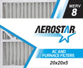 Carrier MERV 20x20x5, of 20x20x5 Filter, Pleated Box Aerostar Replacement Air 2 8,