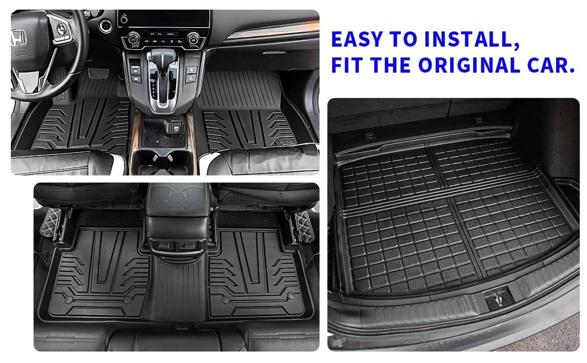 Mats 2017-2022 Liner Cargo Fit CRV Fuel Mats CR-V Floor Honda Floor Accessories (Trunk Mats) + 2021