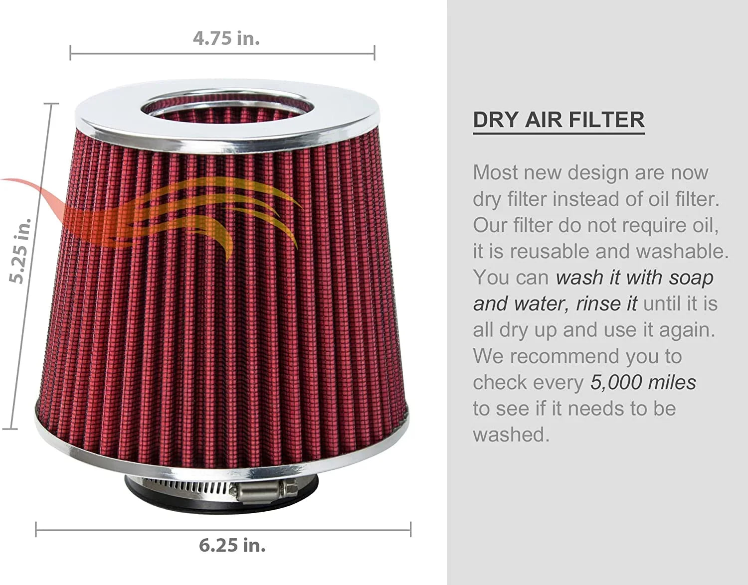 L4 Kit RED 2.4L Combo 05-10 Rtunes SS Filter Intake Cobalt Ram For Air Cobalt/Chevy Racing + Short Chevy