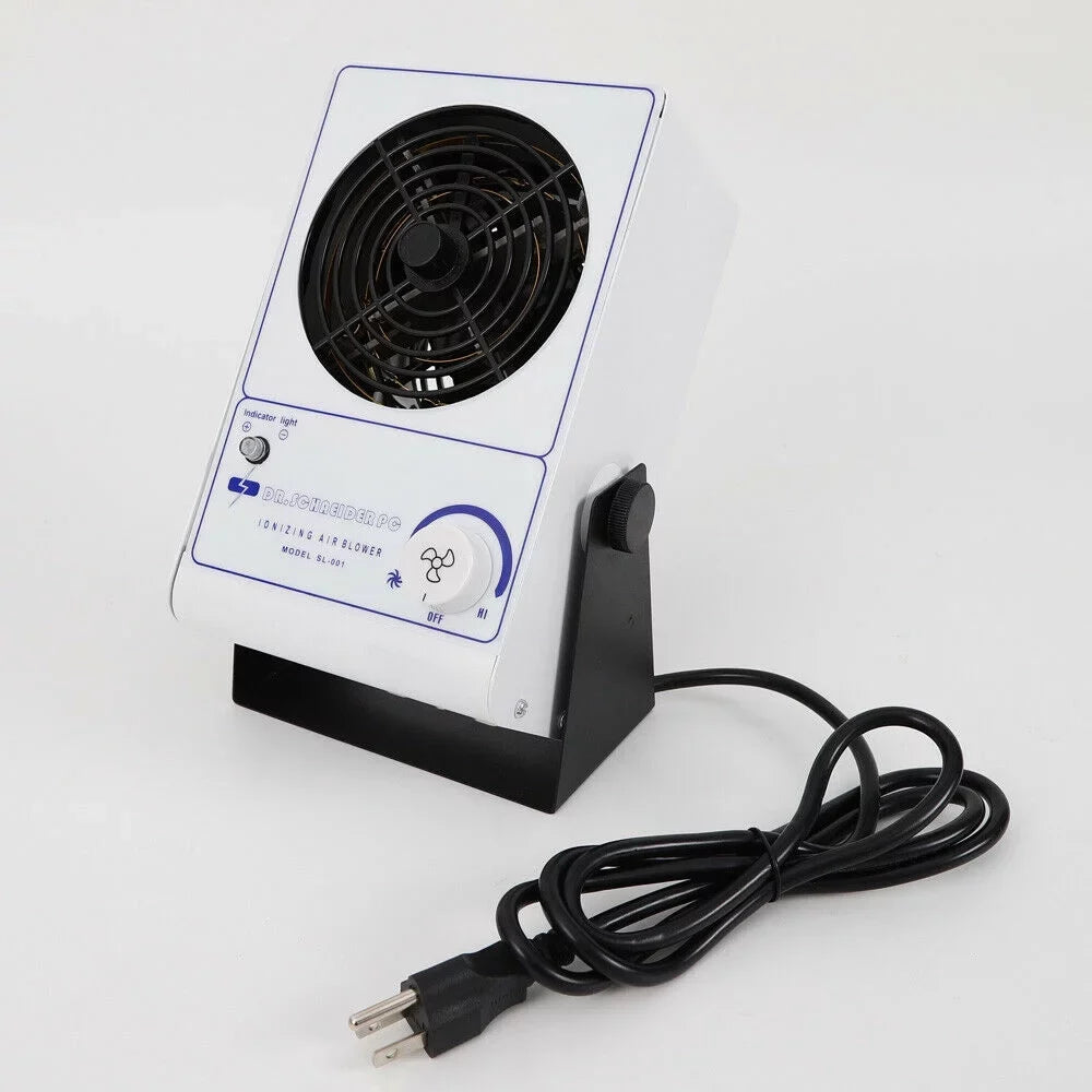 Air Static Eliminator Ionizer Ionizing 110V Ion Fan OUKANING Blower Anti-Static Discharge