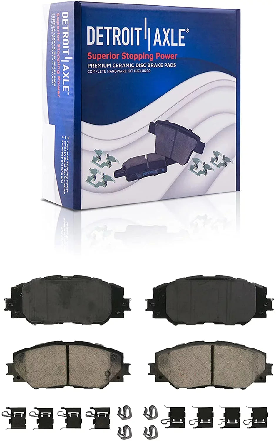 2009 Disc Brakes xD Replacement Detroit Corolla for Pontiac - Vibe, 2014 Scion 2009-2019 Brake 2010 2013 2012 2011 Rotors 2008-2014 Kit Front Ceramic Brake Axle Matrix Pads