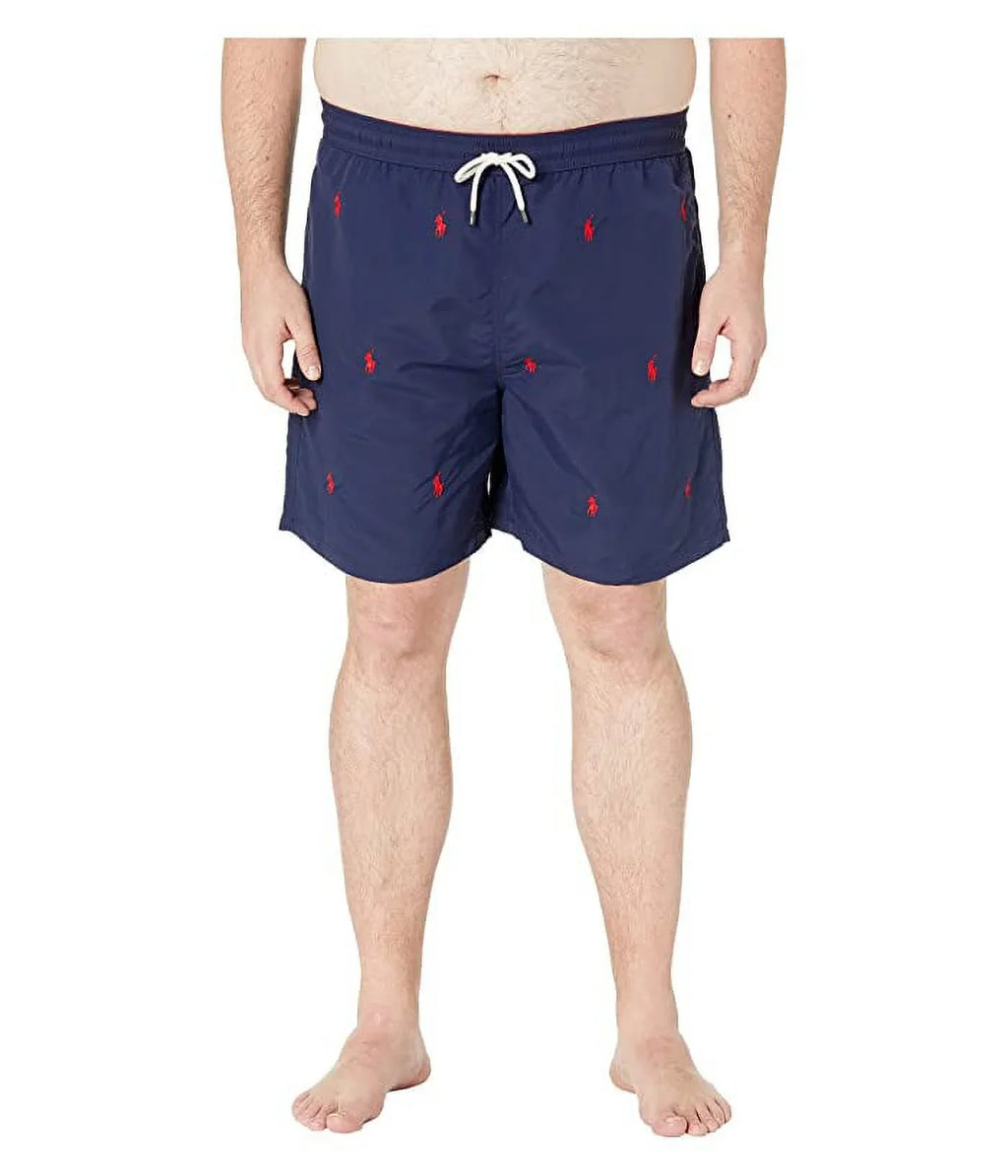 & NAVY US Lauren Ralph Traveler 3XLT Big Tall Big Tall Men's Swim Trunks, Polo