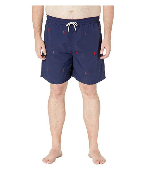 & NAVY US Lauren Ralph Traveler 3XLT Big Tall Big Tall Men's Swim Trunks, Polo