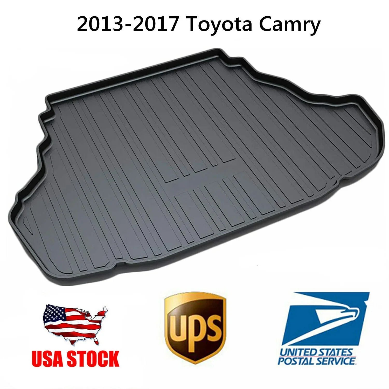 to Mats Camry 2013-2017 Carpets Easy for Cargo Clean TPO Liner Trunk