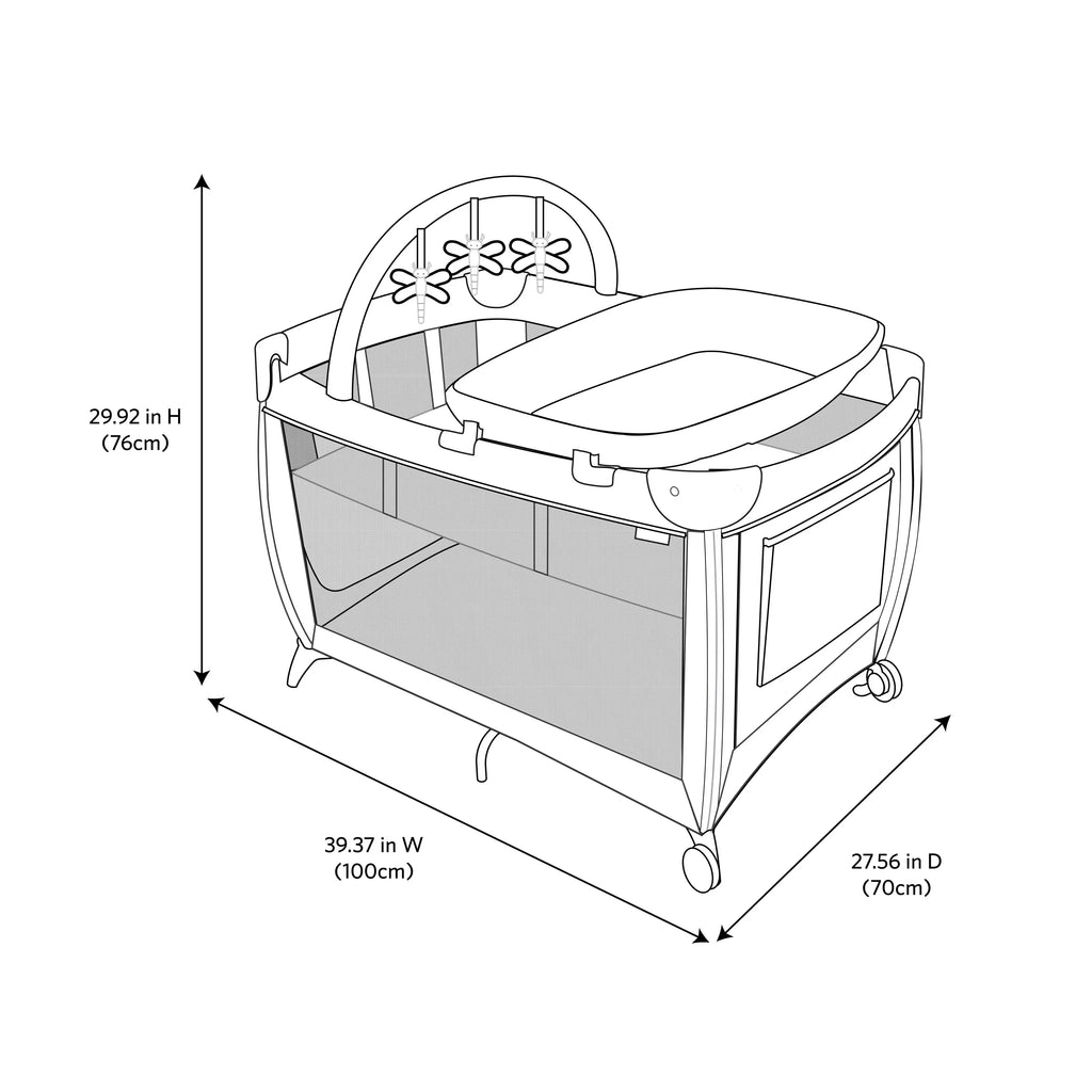 Yard Castle Bassinet, Play Point dimension Rocking Full Monbebe with