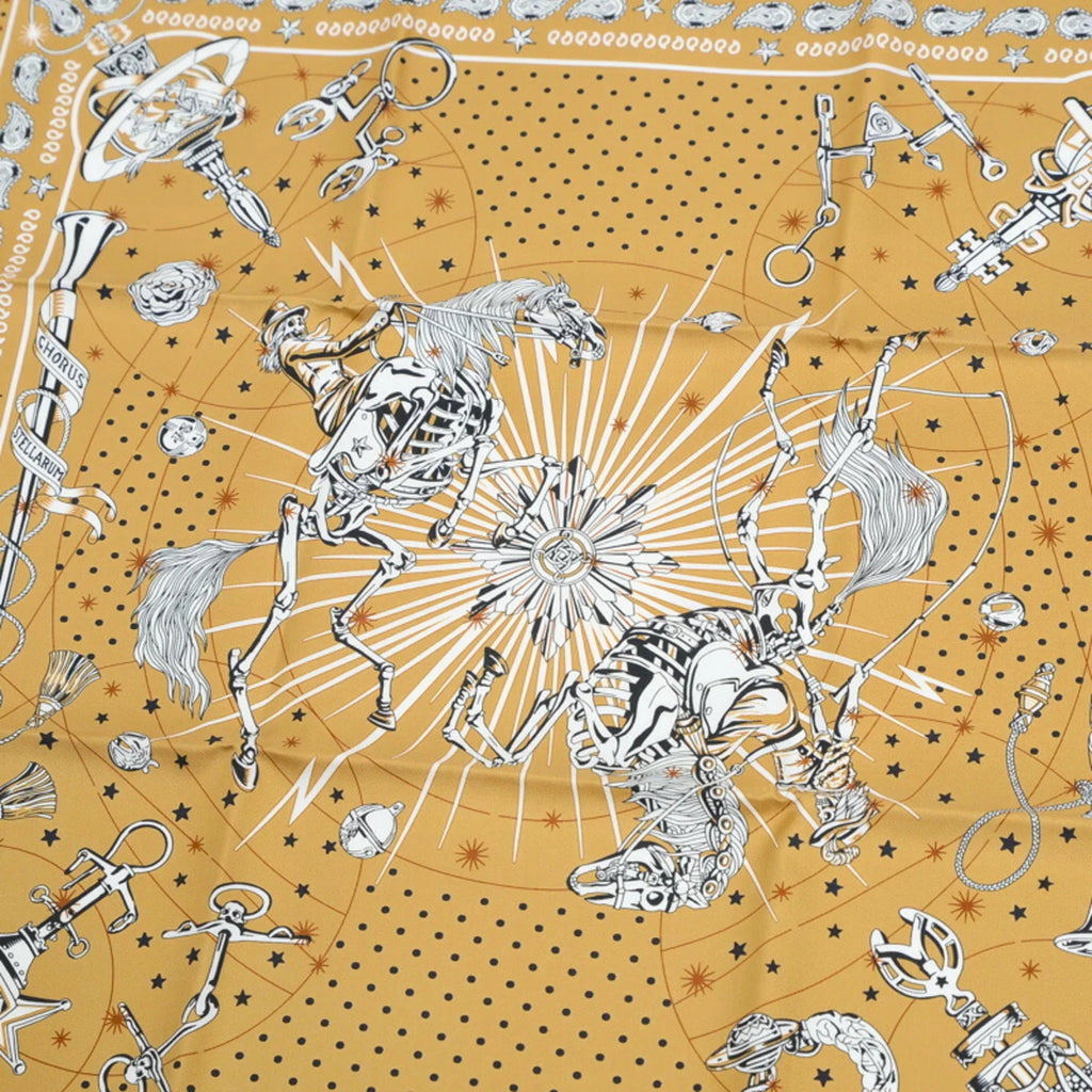 STELLARUM Bandana 55 Pre-Owned Hermes Carre Silk (Like 100% New) CHORUS