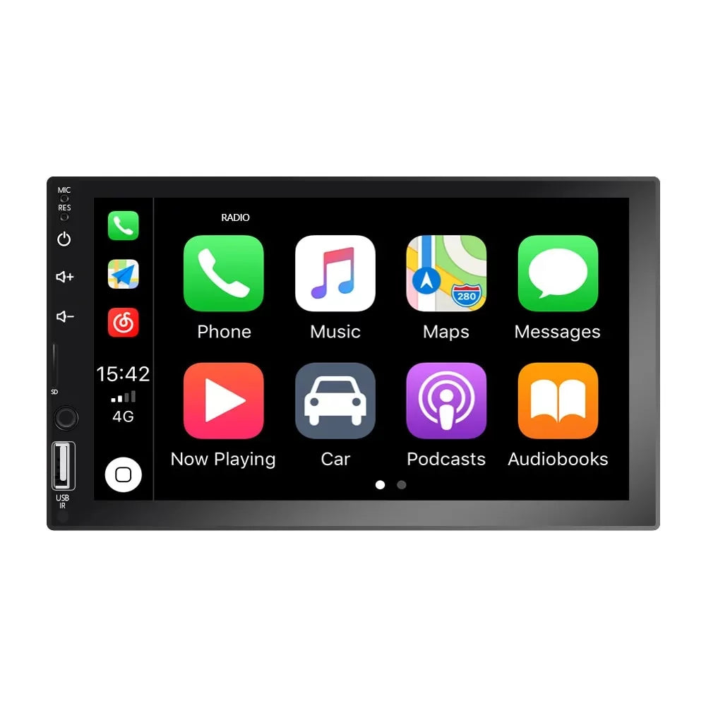 for with View Play Camera/Android Screen Player Car Din Stereo MP5 Auto/Autoradio/IOS/Bluetooth/USB/TF 7" Touch Multimedia 2 Car Rear