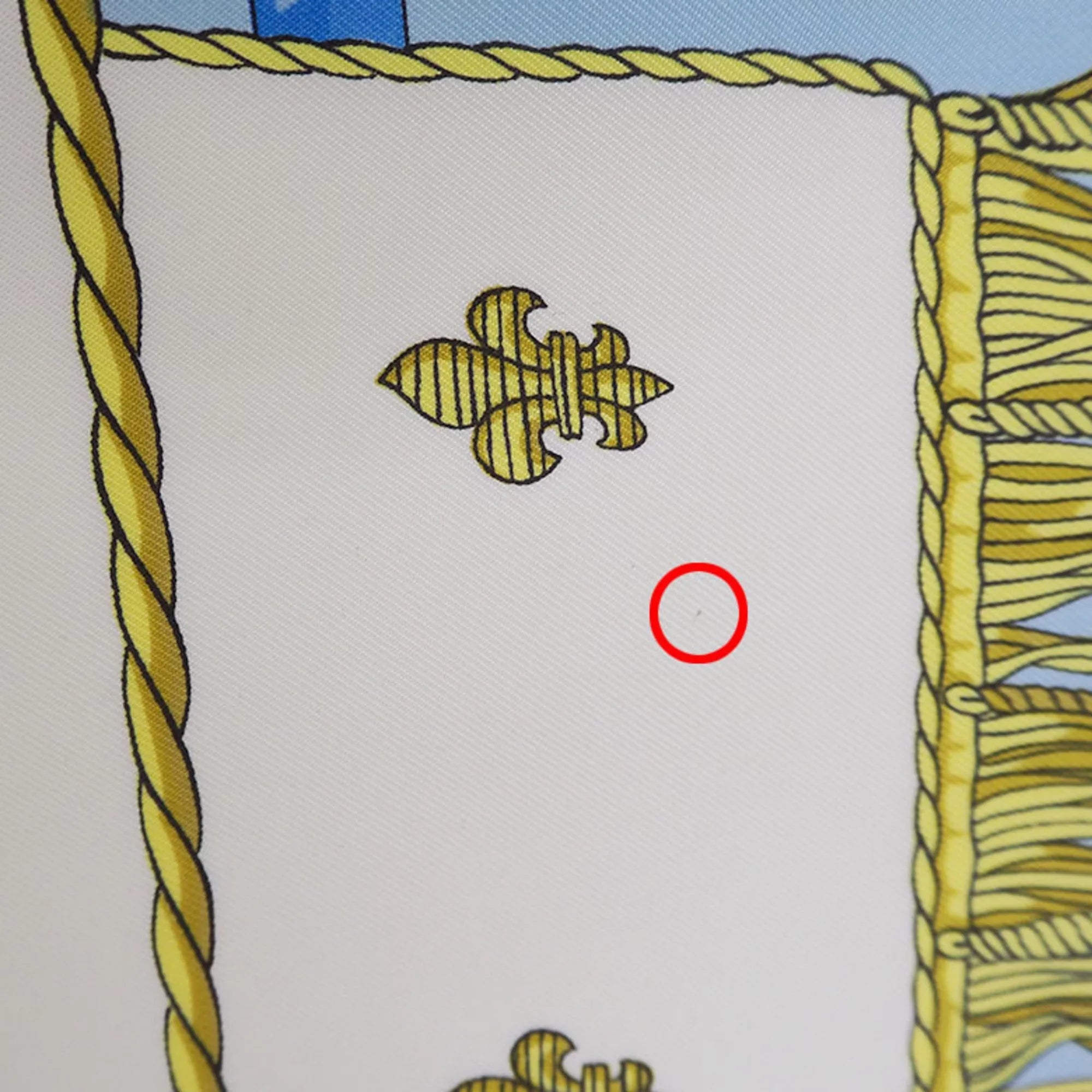 New) Light Blue (Like Hermes Silk Scarf Pre-Owned