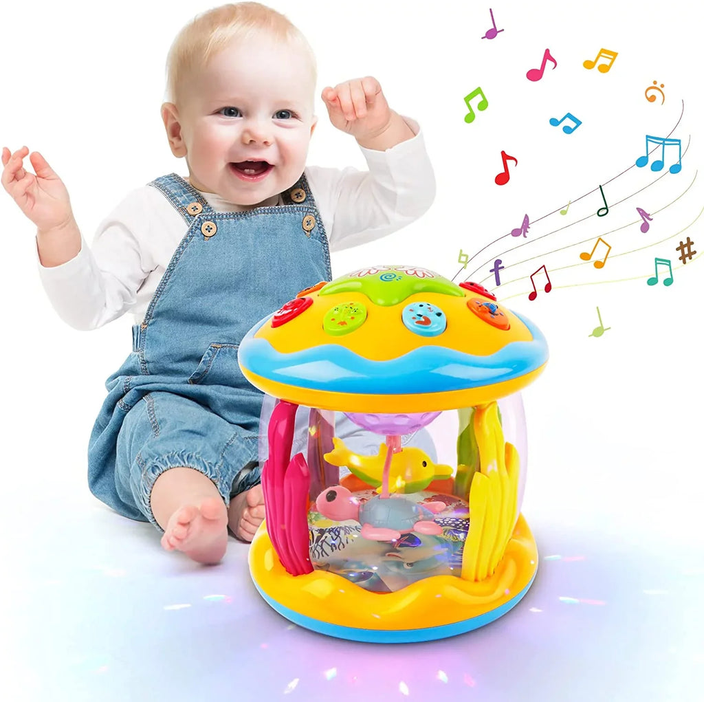 Toys For 6-12 Toys Toys,Ocean Up Baby for Months,4 1 Musical Rotating in Infant LAYADO Educational Projector Toddlers Learning Light