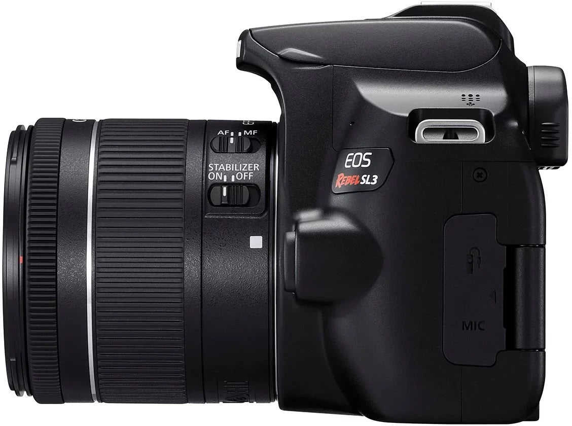 STM EF-S and with EOS DSLR Flash, 18-55mm Lens, SL3 Canon 32GB Case, Memory, Bundle Rebel Accessory