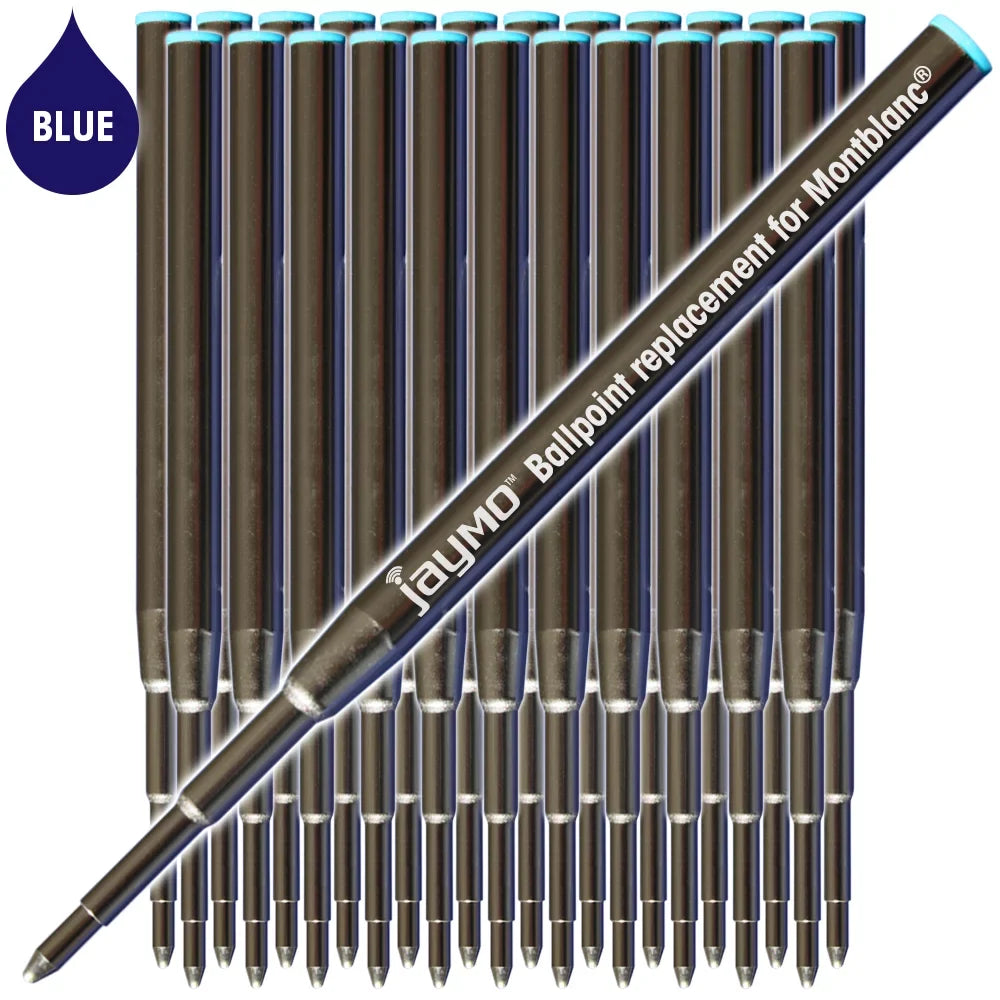 '- / 3.875 mm 128214 Ballpoint Montblanc Replacement 98 for 24 in Pen - Blue Jaymo - Long Measures Refill