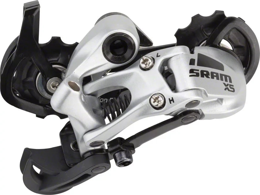 Silver SRAM Speed 9 Derailleur Medium X5 Rear Cage