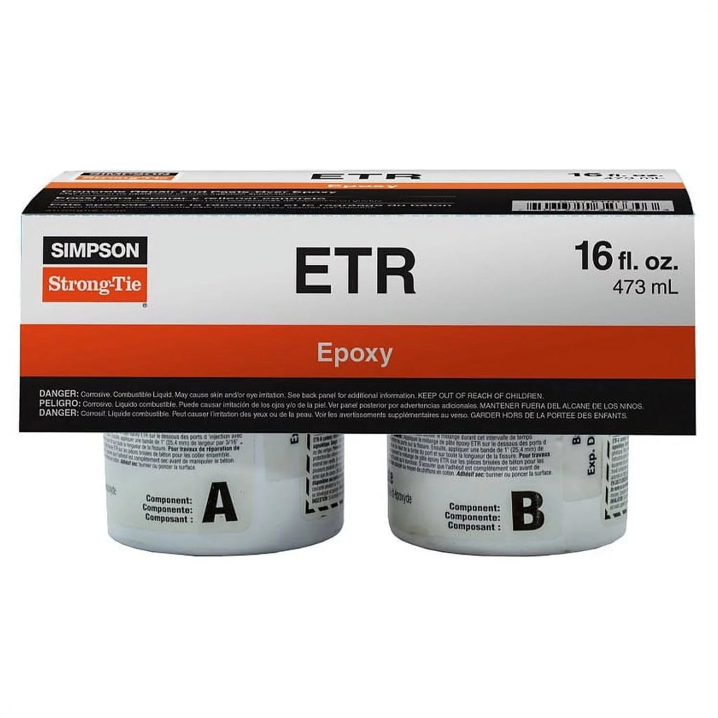 Paste-Over 2-Part Epoxy Epoxy-Tie Simpson - Repair ETR16 Crack Strong-Tie