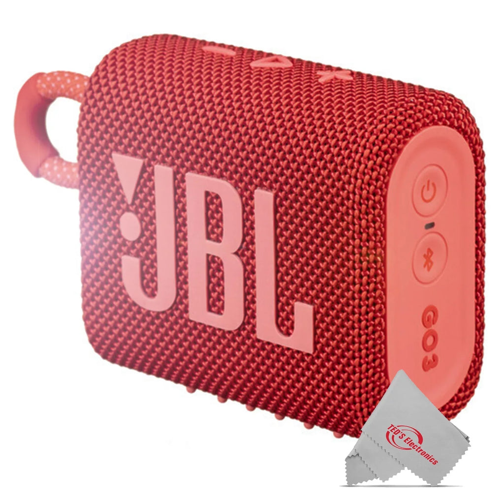 Red Portable Bluetooth JBL 3 Speaker Go Waterproof