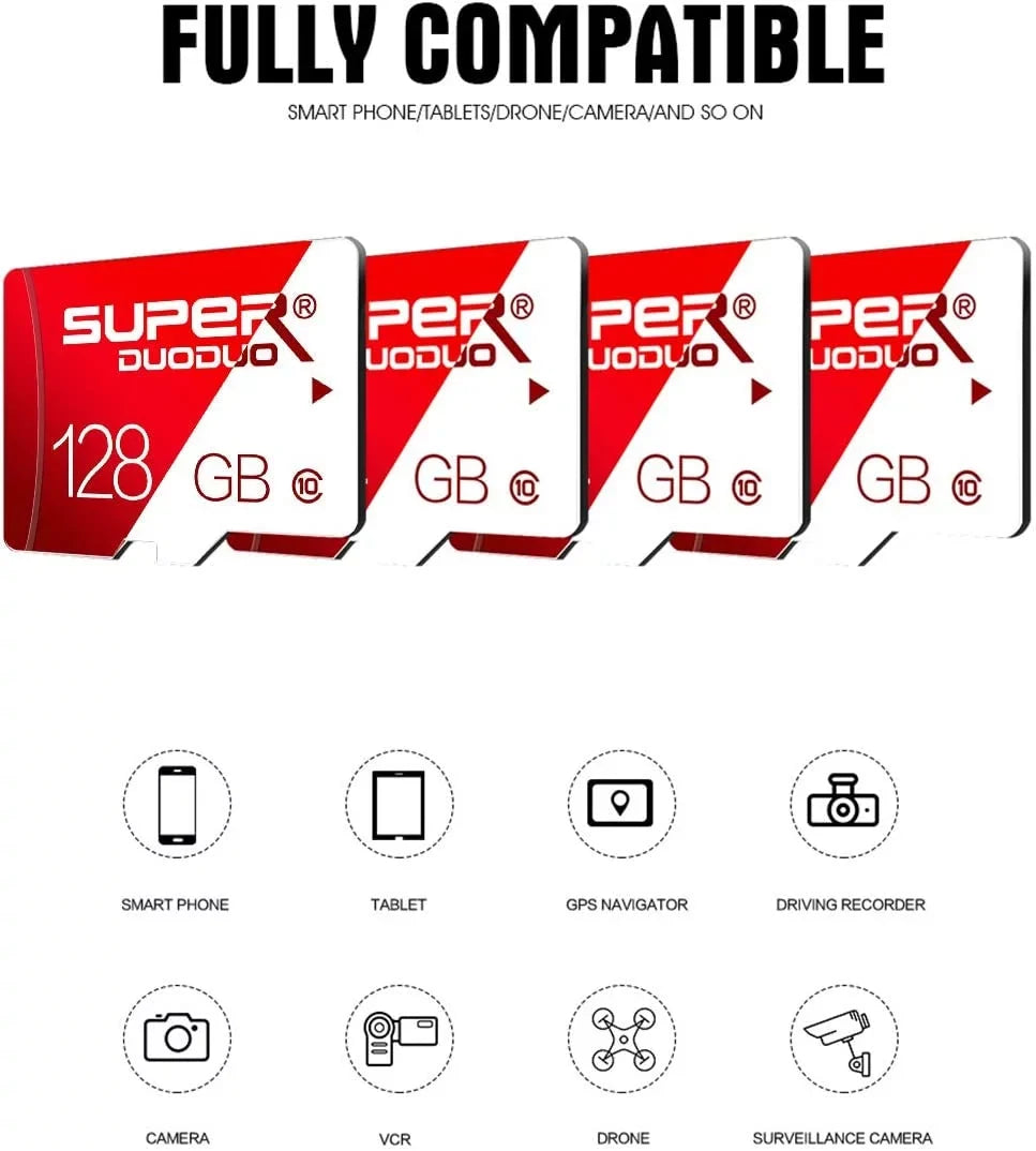 1TB GOPRO,Dash ro 1TB 1TB TF for and Memory High SD Cl10 1TB Speed Cams,Action Adapter