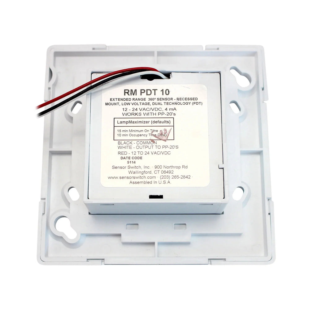 10 RM ft,White Sensorswitch Sensor,PIR/Mic,2463sq PDT Occupancy