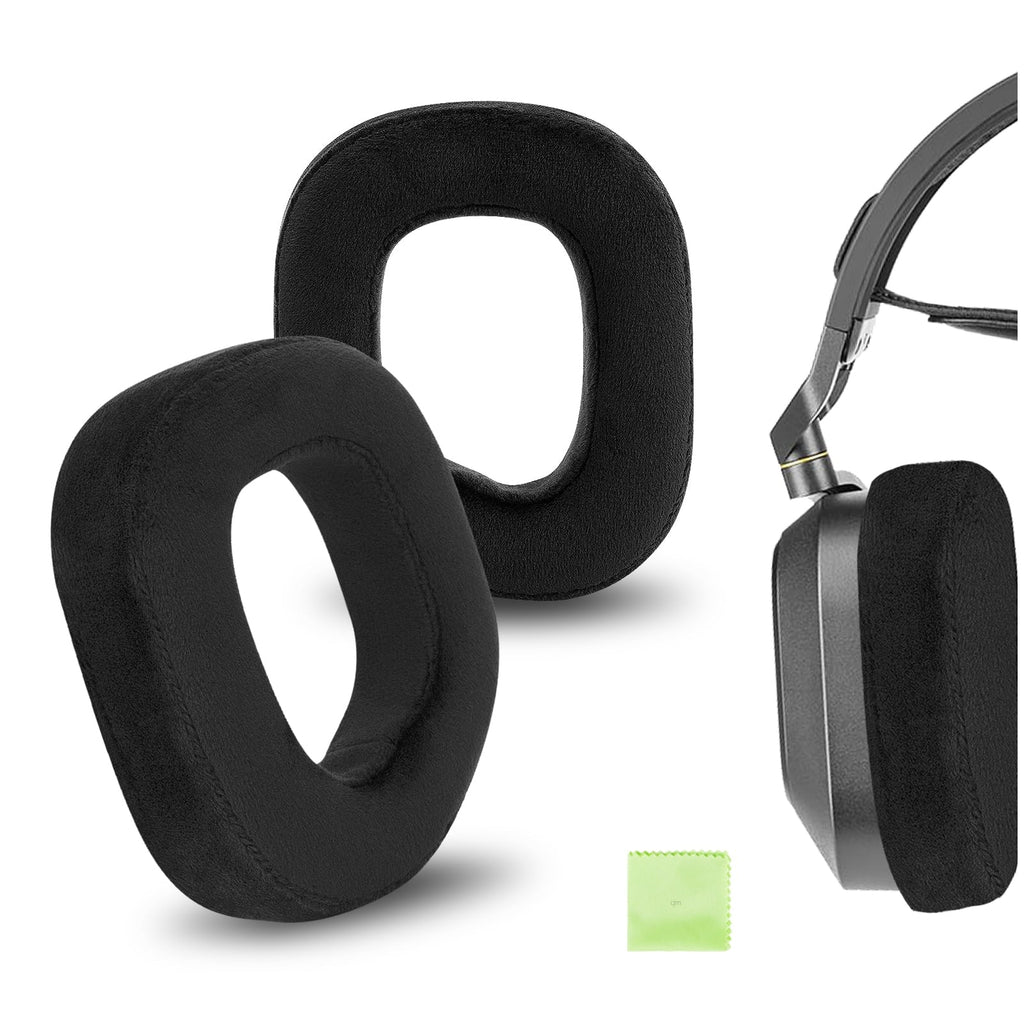 RGB Parts HS80 Earpads, Velour Corsair Comfort for Ear Repair Pads Geekria Replacement Cups Ear Ear Headset Cushions, Cover (Black) Headphones